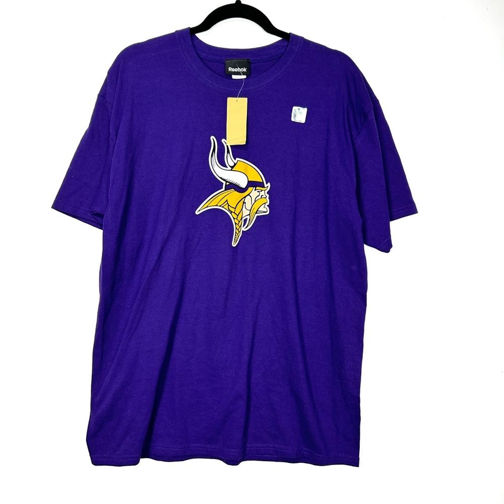 Reebok NWT Minnesota Vikings Purple T Shirt U26